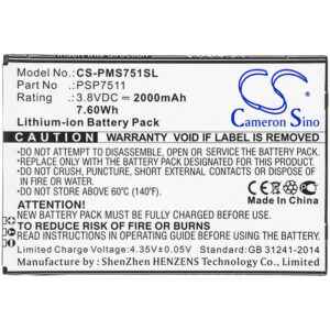 2000 mAh for Prestigio PSP7511