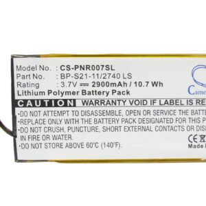 2900 mAh for Pandigital BP-S21-11/2740 LS