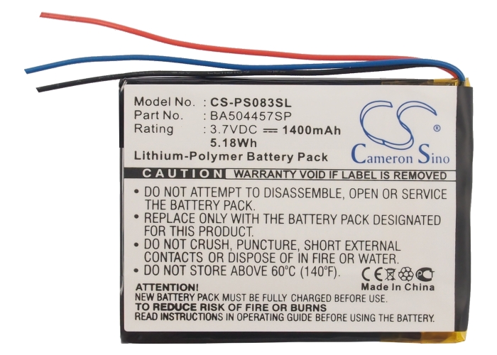1400 mAh for Philips BA504457SP