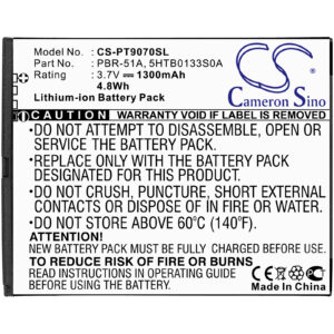 1300 mAh for Pantech 5HTB0133S0A,PBR-51A