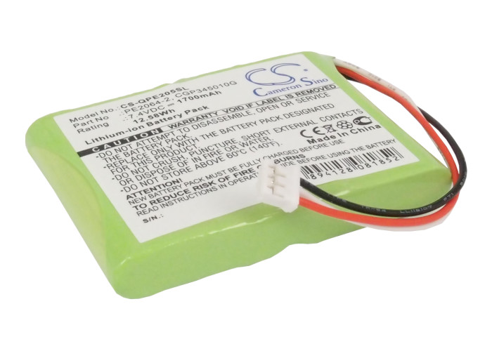 1700 mAh for Q-Sonic CGP345010G,PE2064-2