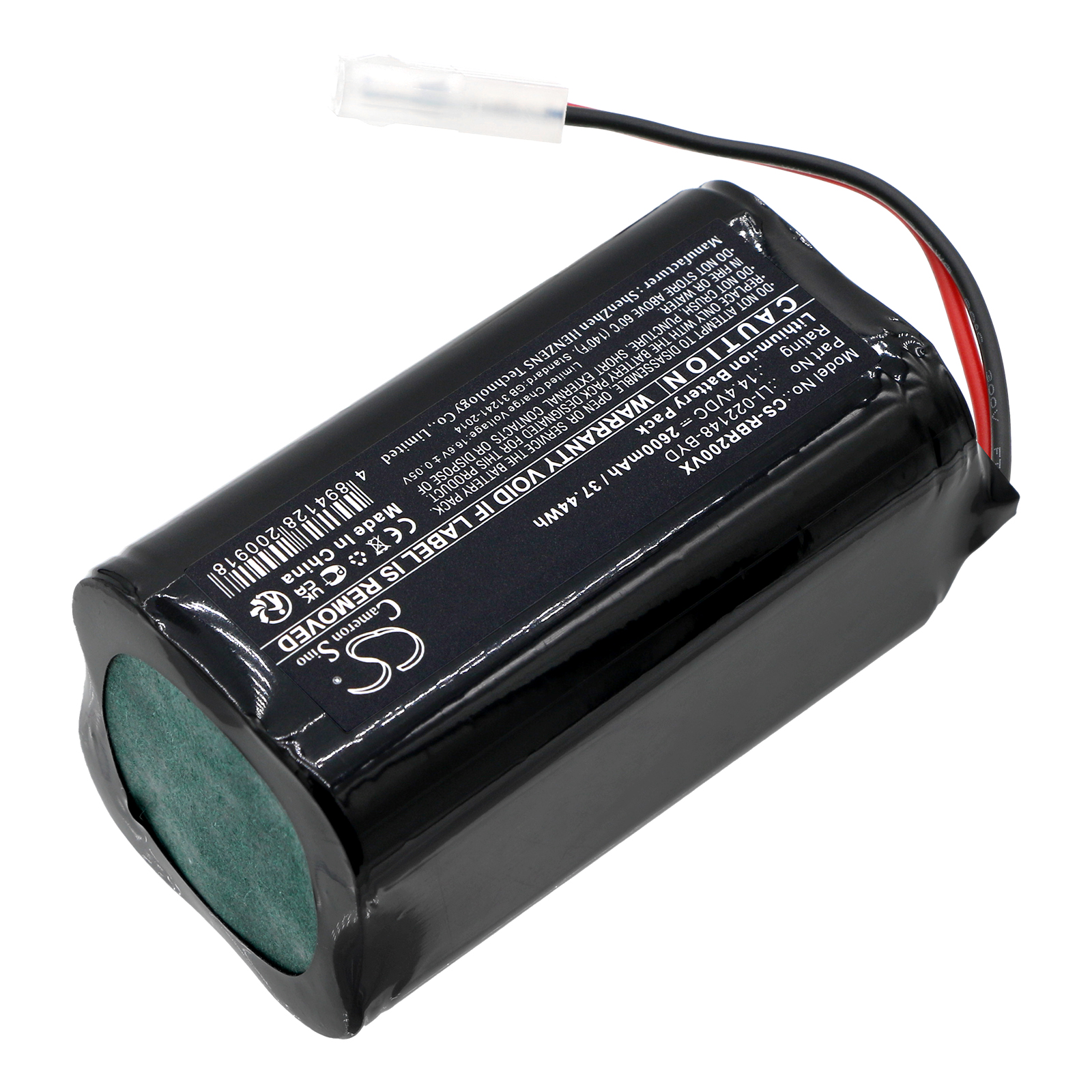 2600 mAh for RobZone 4UR18650A-26,4UR18650A-26-V2,BYD-F1,LI-022148-BYD