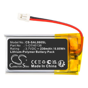 Replacement Battery for Samson SWAH2 AirLine Micro, AirLine 88, AirLine 99M, Li-Polymer 230mAh