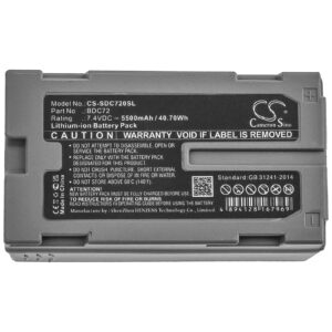 5500 mAh for Sokkia BDC72