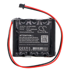 Replacement Battery for DoorLock DL-5, Alkaline 6V