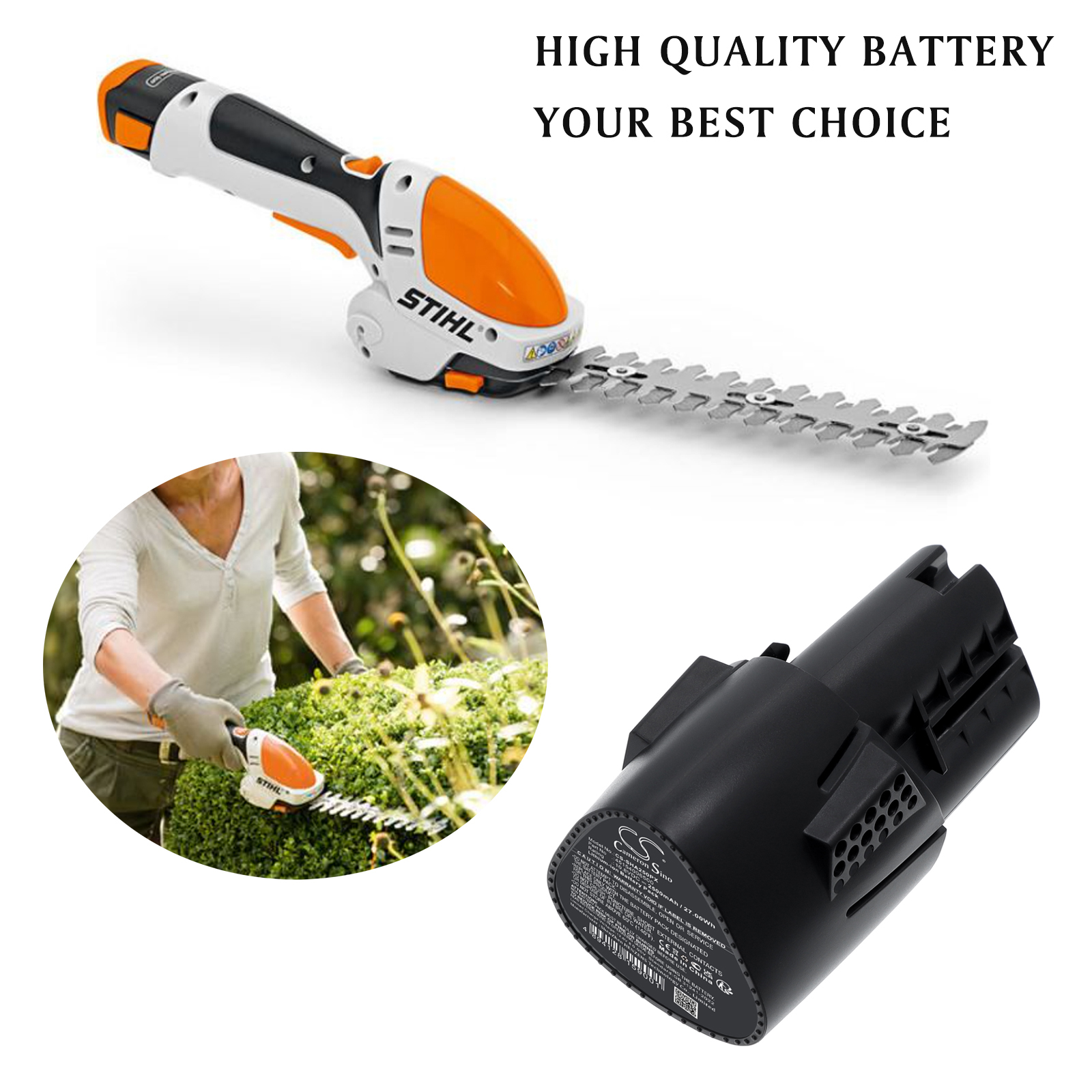 2500 mAh for Stihl 45154006500