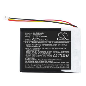 600mAh Replacement Battery for  Socket Mobile 800 Series Scanners & Sleds, D800, D840, D860, DS800, DS840, DS860, S800, S840, S860