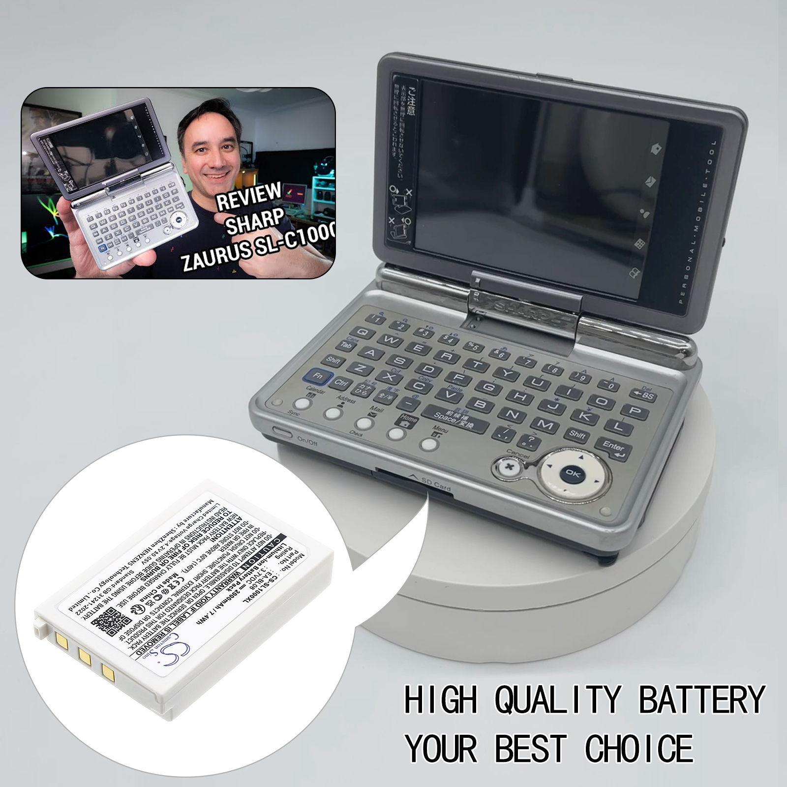 2000 mAh for Sharp EA-BL08