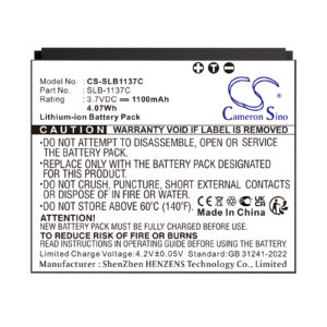1100 mAh for Samsung SLB-1137C