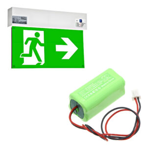 Replacement Battery for Schrack NLK1U003SC, NLK2U003SC, NLK3U003SC, NLS1W003SC, NLS1D003SC, NiMH 600mAh 4.8V