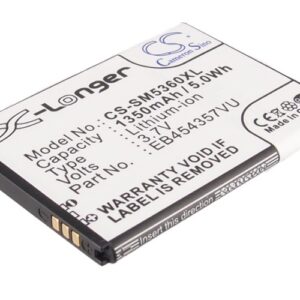1350 mAh for Samsung EB454357VA,EB454357VU