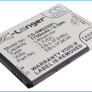 1750 mAh for Samsung EB-L1F2HBU,EB-L1F2HVU,EB-L1F2KVK