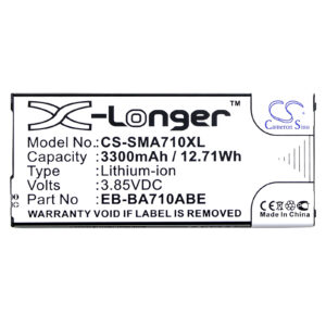 3300 mAh for Samsung EB-BA710ABE