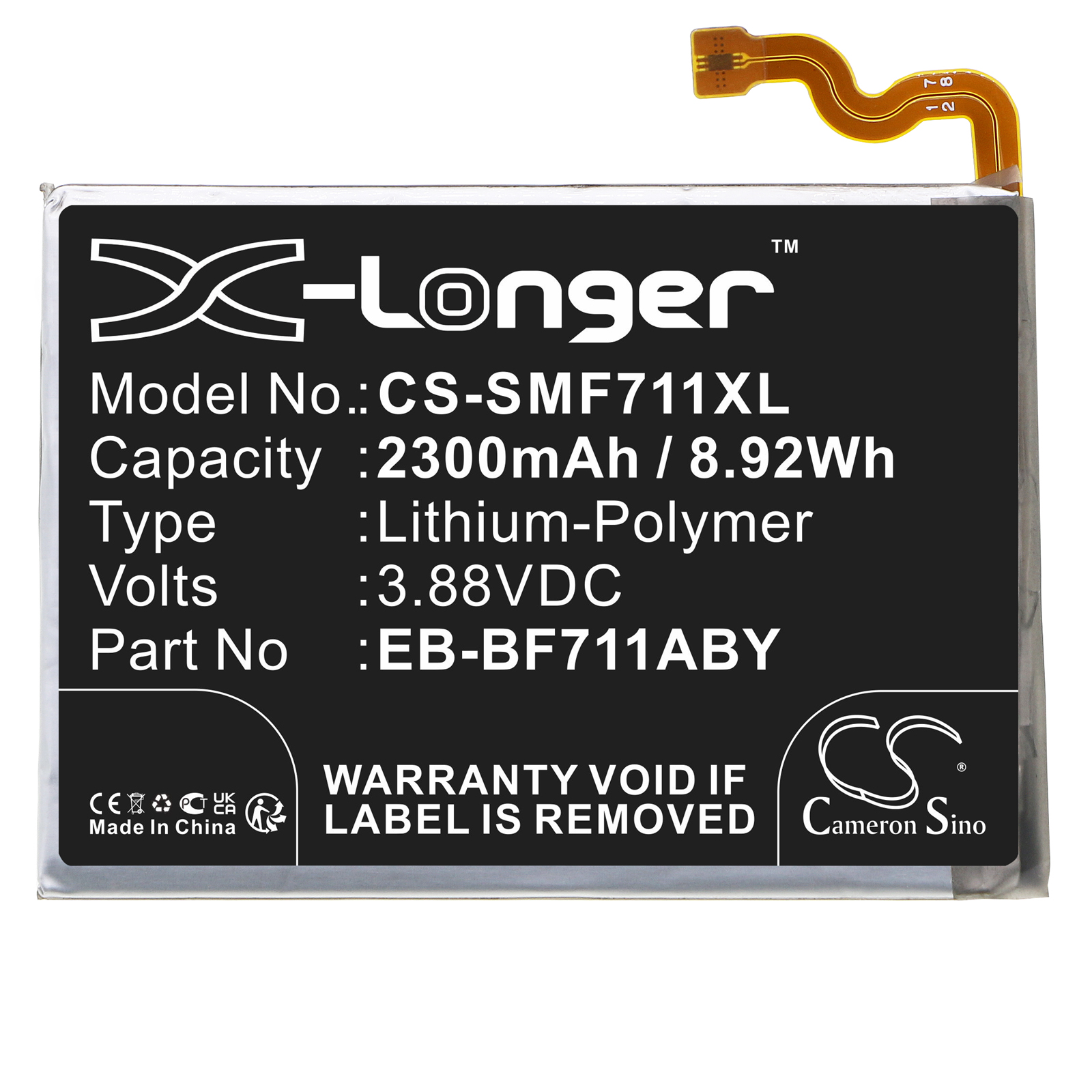 2300 mAh for Samsung EB-BF711ABY,GH82-26270A