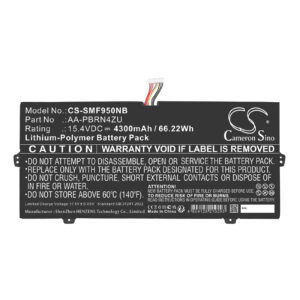 Replacement Battery for Samsung AA-PBRN4ZU, Galaxy Book Flex NP930, NP950, Li-Polymer 4300mAh 15.4V