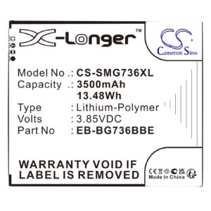 3500 mAh for Samsung EB-BG736BBE