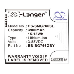Replacement Battery for Samsung EB-BG766GBY, GH43-05270A, Galaxy XCover7 Pro, SM-G766B, SM-G766BU1, SM-G766B/DS, Lithium-ion 4300mAh
