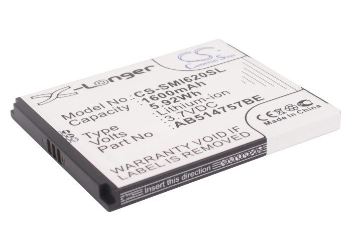 1600 mAh for Samsung AB414757BE,AB514757BE