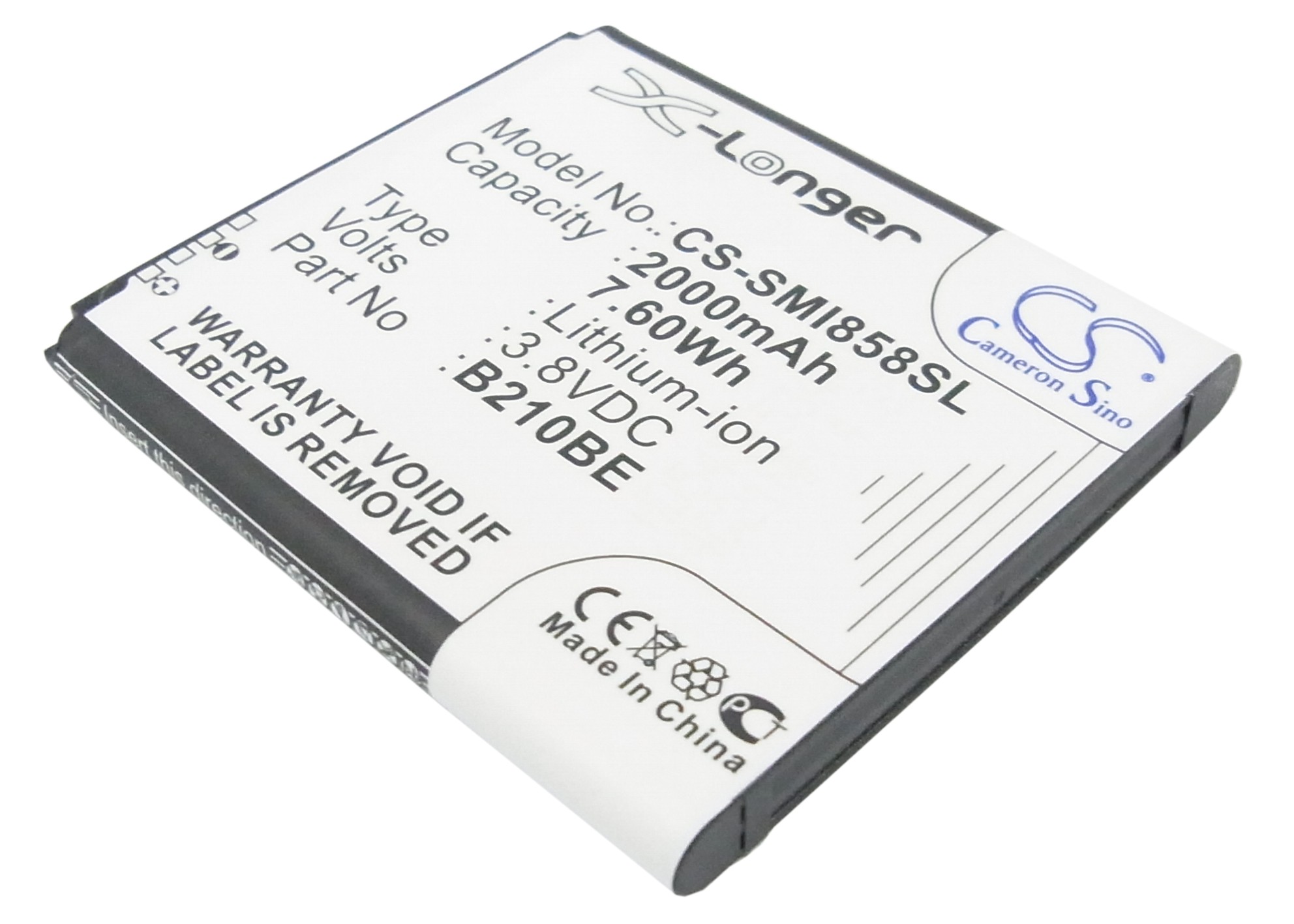 2000 mAh for Samsung B210BC,B210BE,B210BU