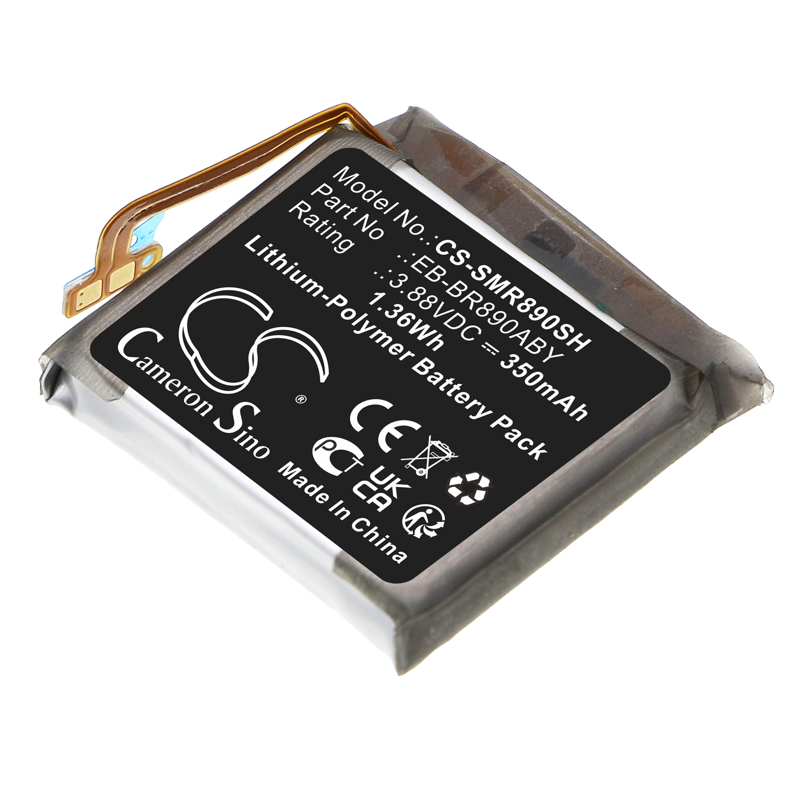 350 mAh for Samsung EB-BR870ABY,EB-BR890ABY,GH43-05066A