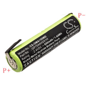 600 mAh for Colgate Omron GP75AAH2A1H
