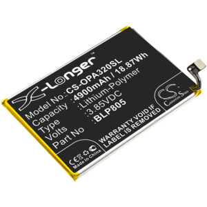 4900 mAh for Oppo BLP805