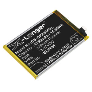 4750 mAh for Oppo BLP851