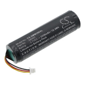 Replacement Battery for Shure MXW Handheld Transmitter, MXW2 Handheld Transmitter, SB905, 95A35233, Lithium-ion 3350mAh