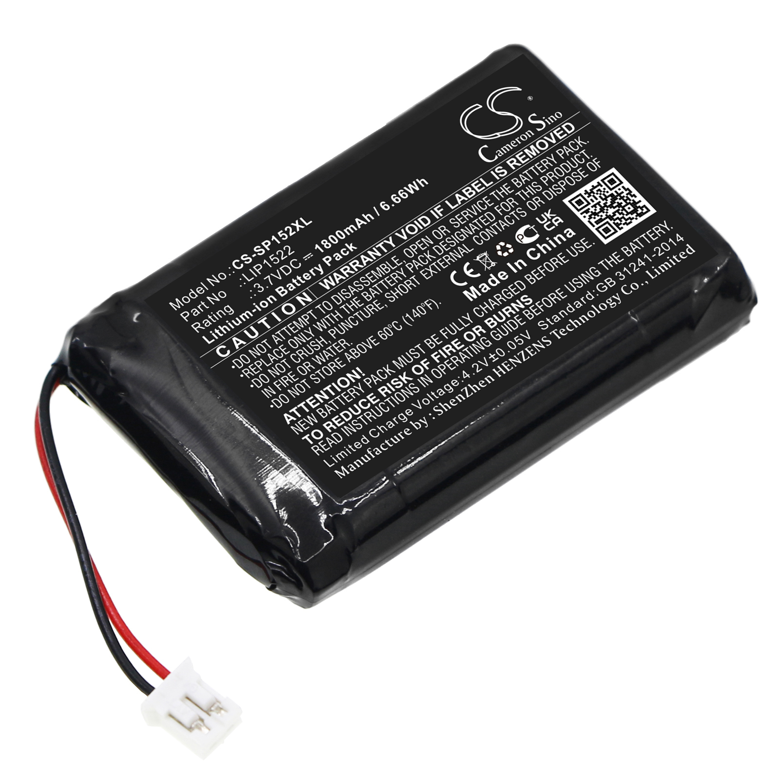 1800 mAh for Sony LIP1522