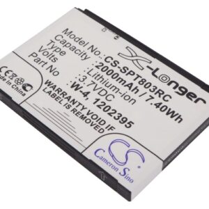 2000 mAh for Sierra Wireless 1202395,W-4