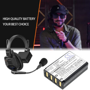 Replacement Battery for Saramonic WiTalk9 Intercom Headset, 11601, WiTalk9 SMH, Li-Polymer 1600mAh 3.7V