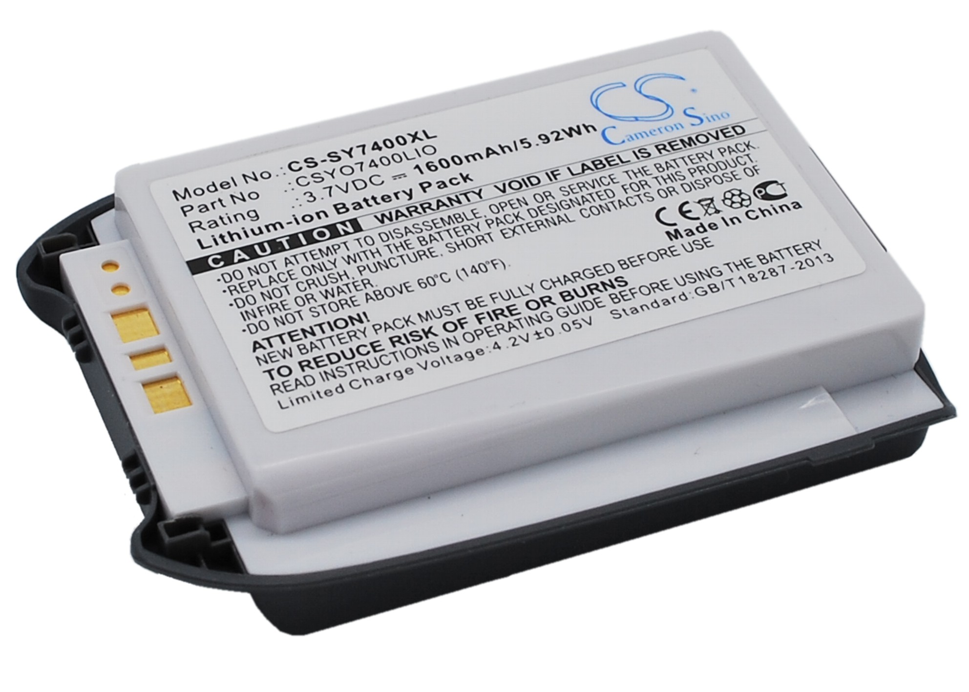 1600 mAh for Sanyo CSYO7400LIO,SCP-13LBPS