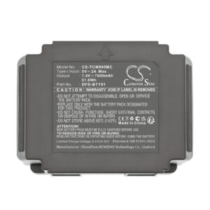 Replacement Battery for Tactacam Defend, actacam Defend Solar Panel Cellular Security Camera, DFD-BTY01, EM9, Lithium-ion 7000mAh