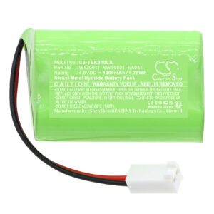 1200 mAh for Teknoware 85073080.00,EA051,W120011,XWT9001
