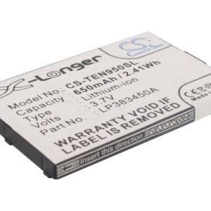 650 mAh for Telefunken LP383450A