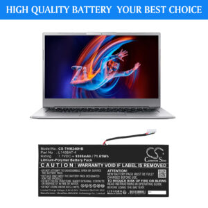 Replacement Battery for Thunderobot MixBook Air, Schenker VIA 14, VIA 14 Late 2020, Work 17 Tiger Lake-H, Li-Polymer 9300mAh 7.7V