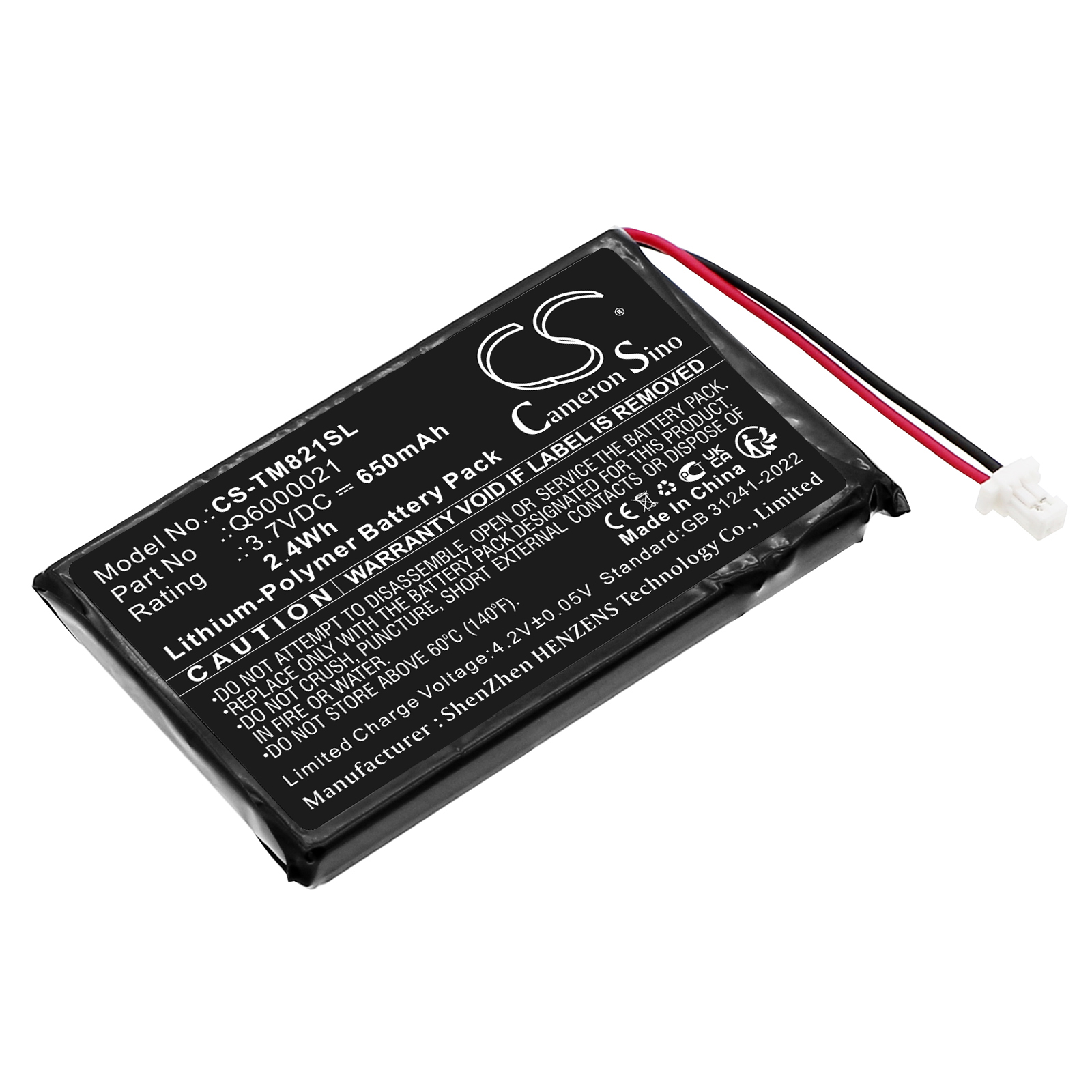 650 mAh for TomTom Q6000021