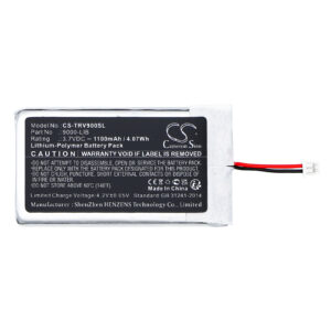 Replacement Battery for Trail Tech Voyager, 9000-LIB, 9000-B800, Li-Polymer 1100mAh