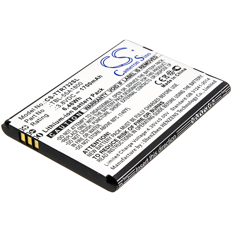 1700 mAh for TP-Link TBL-55A1800,TBL-55A2000