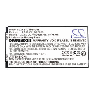 5200 mAh for UniStrong BA5200,BA5200L