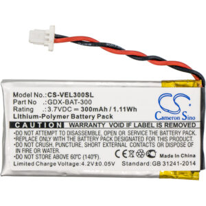 300 mAh for Vernier GDX-BAT-300