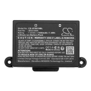 Replaces battery for VeriFone IBS019NA, Trinity T650c, T650C, Lithium-ion 1000mAh