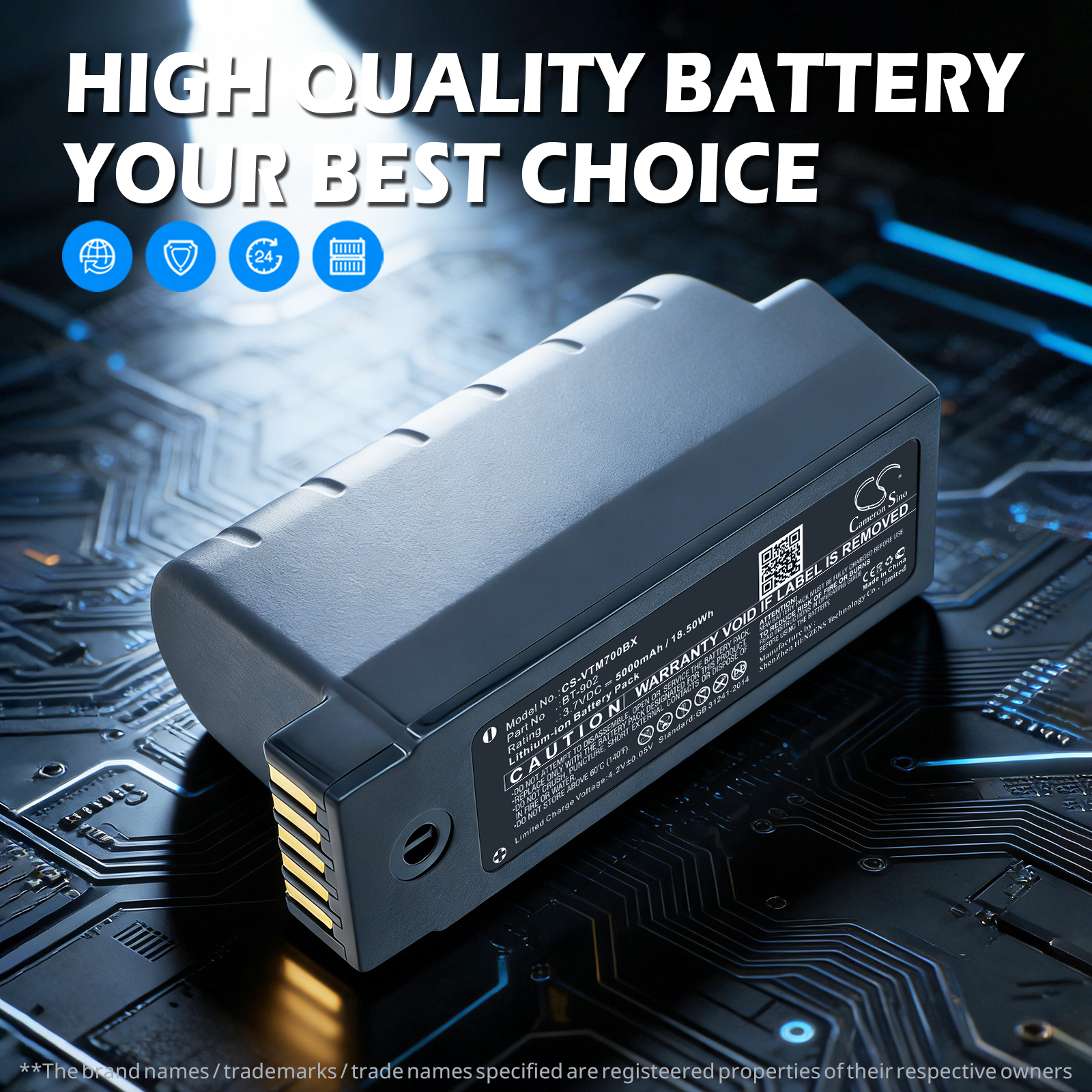 5000 mAh for Honeywell Voice A700,Voice A700x
