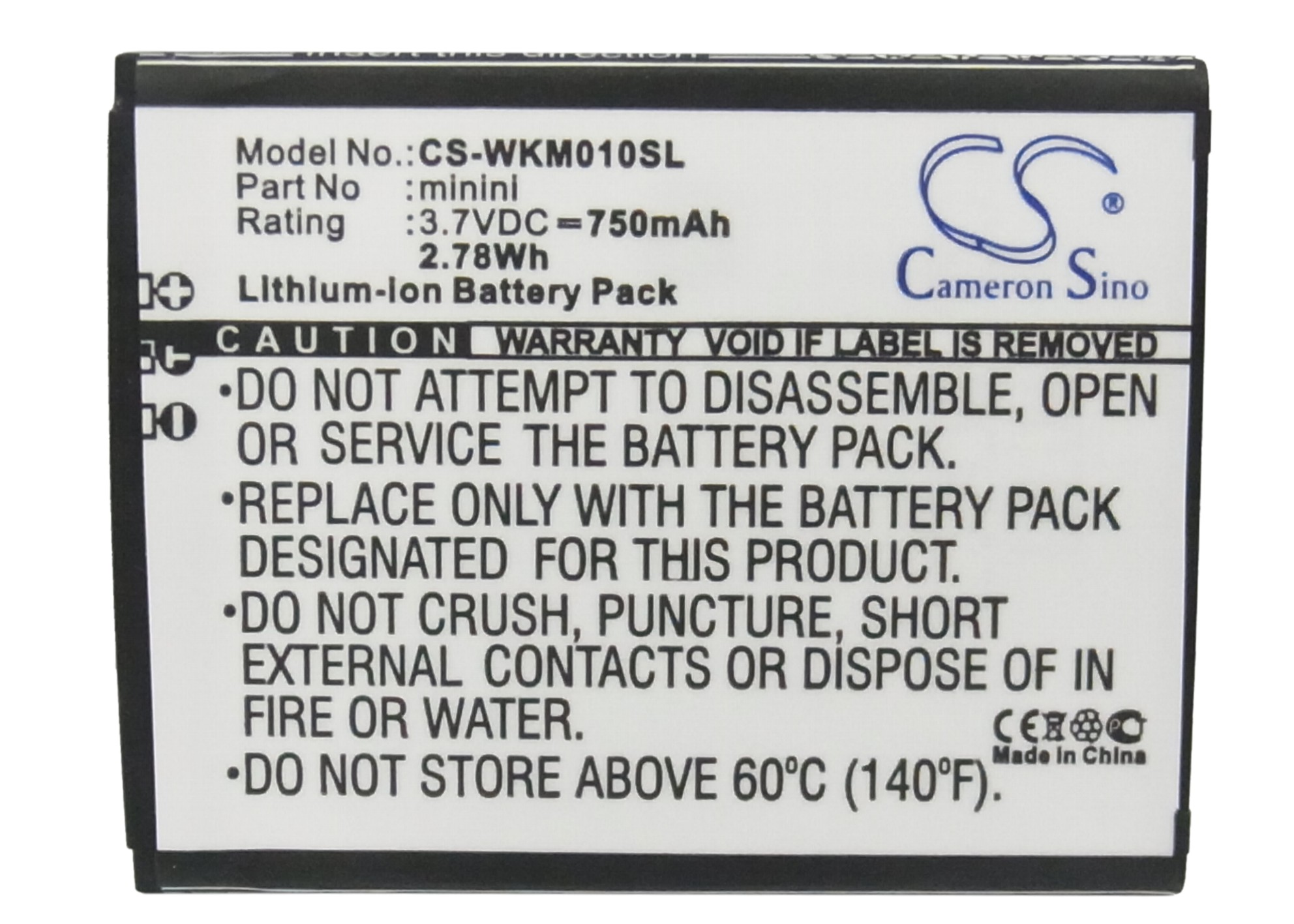 750 mAh for BLU C49390590L,C49390590T