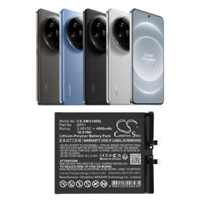 Replacement Battery for Xiaomi 14 Ultra, Mi 14 Ultra, BP51, Li-Polymer 5300mAh