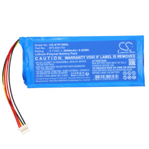 Replaces battery for XTOOL TP150 TPMS Diagnostic Tool, Li-Polymer 2600mAh