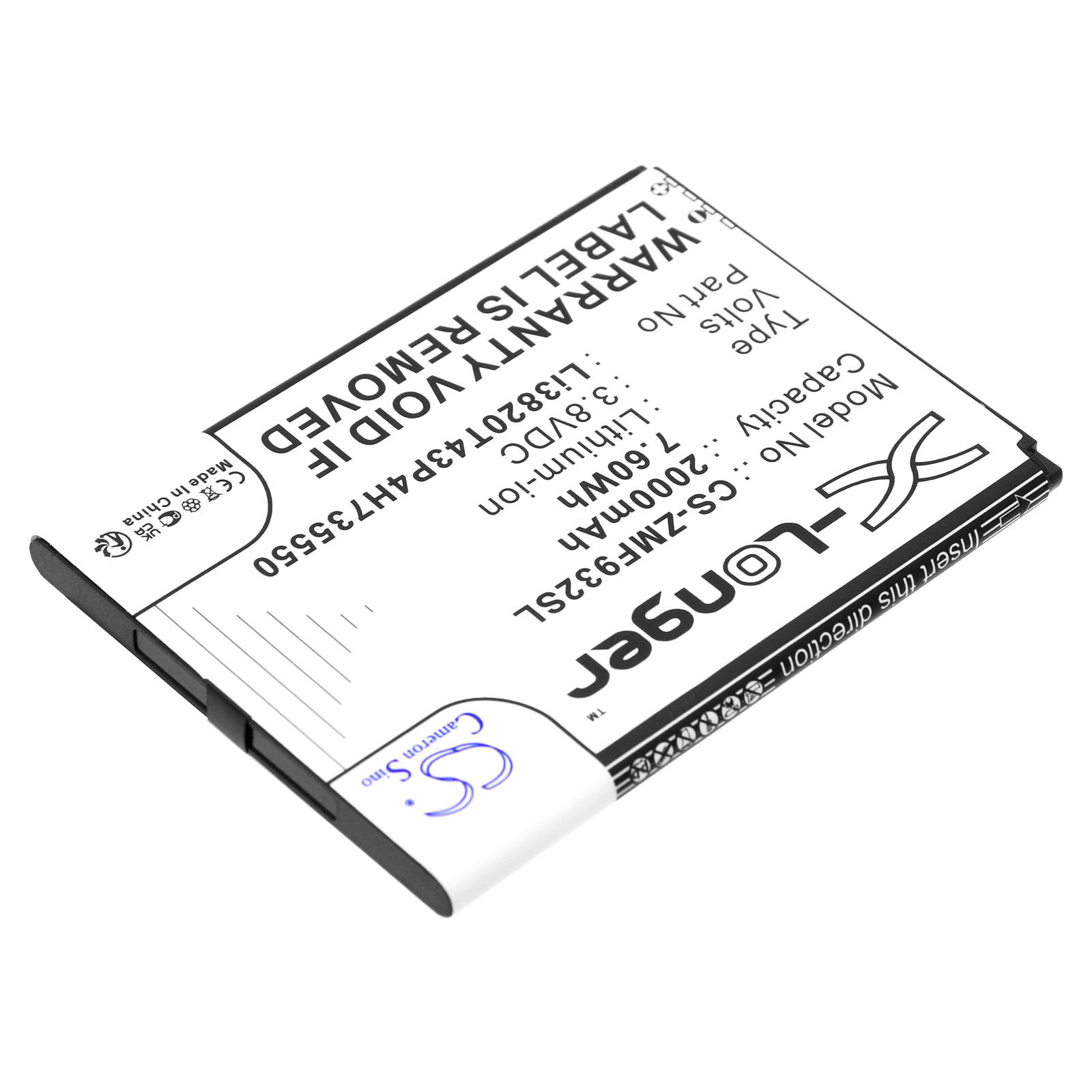 2000 mAh for ZTE Li3820T43P4H735550