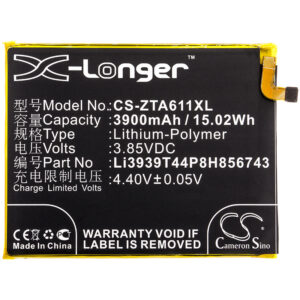 3900 mAh for ZTE Li3939T44P8H856743