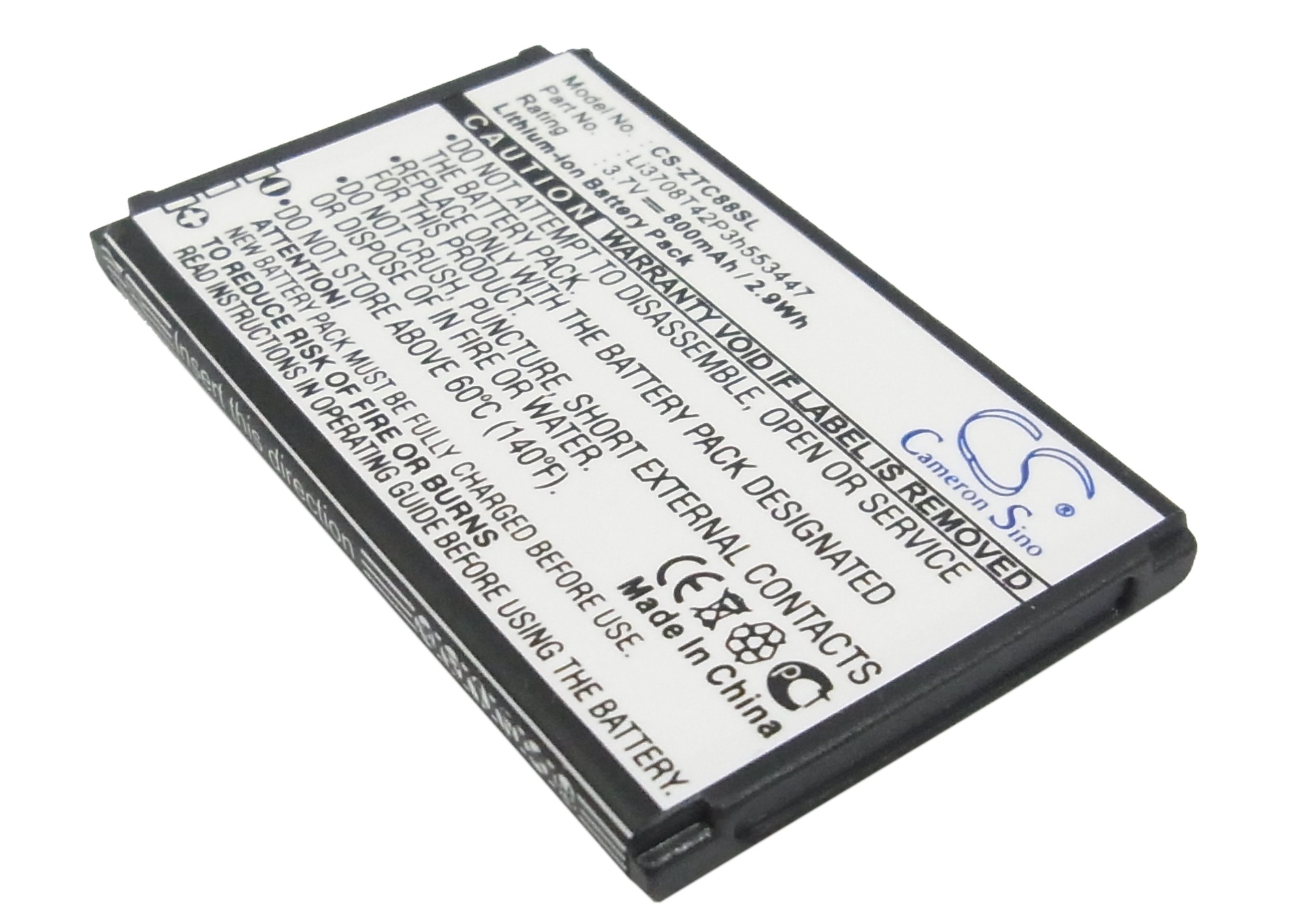 800 mAh for AT&T F160