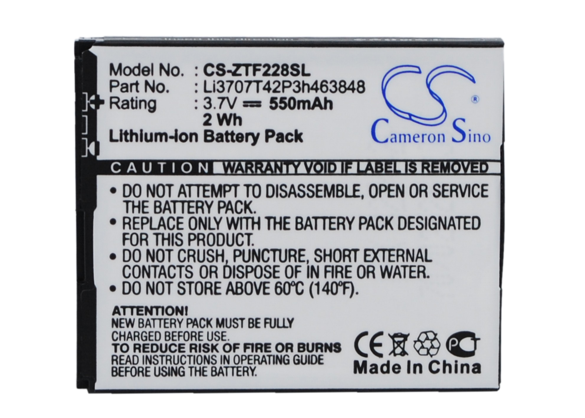 550 mAh for BenQ 228,T60